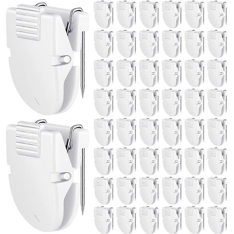 50 clips pour panneaux de tissu, pour cloisons de bureau et affichage de notes (1/5)