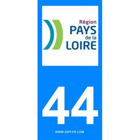 ADHESIFS REGION DEPARTEMENT 44 PAYS DE LA LOIRE X2