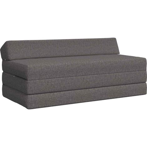 Sofá Cama Plegable Gris Claro 120 x 60 x 49 cm Tela (1/5)