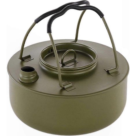 Bouilloire de camping légère en acier inoxydable pour la randonnée - Théière et cafetière portable 1,5 L (1/5)