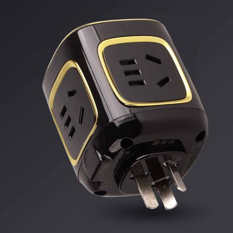 Convertisseur de puissance multifonctionnel, chargeur multiports, adaptateur de prise secteur pour la maison et les voyages, 220 V, type 3 (1/5)