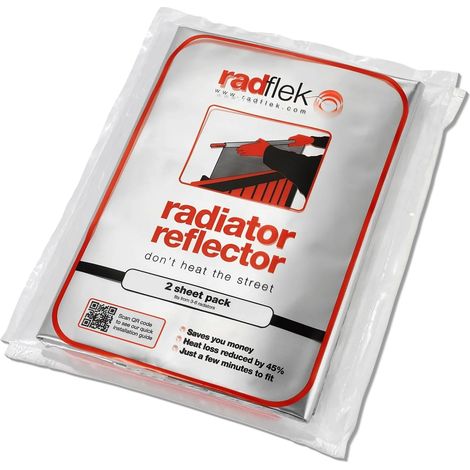 Réflecteur de chaleur avec 5 feuilles + 4 bandes adhésives pour radiateur (1/5)