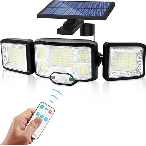 Memkey – Outdoor Solar Floodlight with Motion Sensor – 192 LEDs – 1800 lm Luminous Flux – IP65 Waterproof – 270° Beam Angle (1/5)