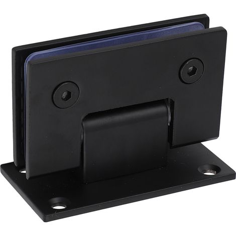 Charnière de porte de douche à 90 degrés en acier inoxydable robuste pour porte en verre sans cadre de 8 à 12 mm d'épaisseur (1/5)