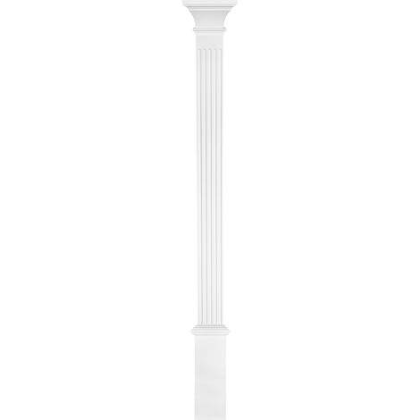 Pilaster 170x22mm Wandreliefe Stuckdekor aus PU - stoßfest Perfect D1510: Komplettset 1
