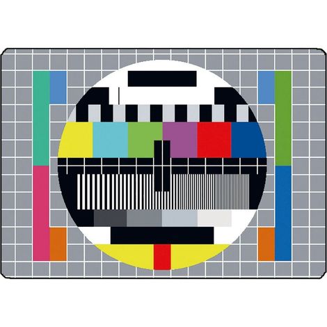 Surface de découpe Mire TV en verre 28.5 x 20 cm