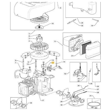 SCHWUNGRADBREMSE  E10261-366000 ORIGINAL STIGA - 118550256/0