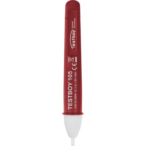 Testboy 105 Berührungsloser Spannungsprüfer CAT III 1000 V LED, Akustik, Vibration