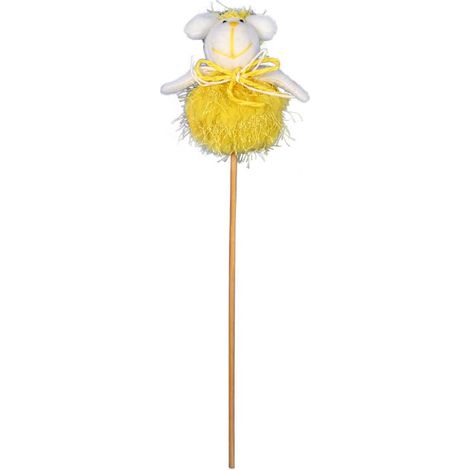 Gelbe Schaffigur, 25 cm hoch (1/2)