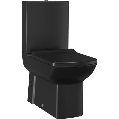 WC monobloc LARA, noir mat (1/4)