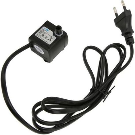 Mini Pompe à Eau Submersible Réglable Silencieuse Étanche IPX8 avec Ventouse pour Aquarium, Prise EU 220-240V (1/3)