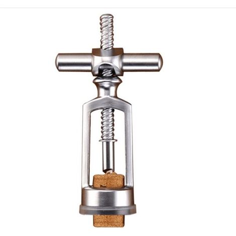 Ouvre-bouteille de vin rouge domestique, ustensile de vin portable en acier inoxydable, outil pratique et facile à utiliser (1/2)