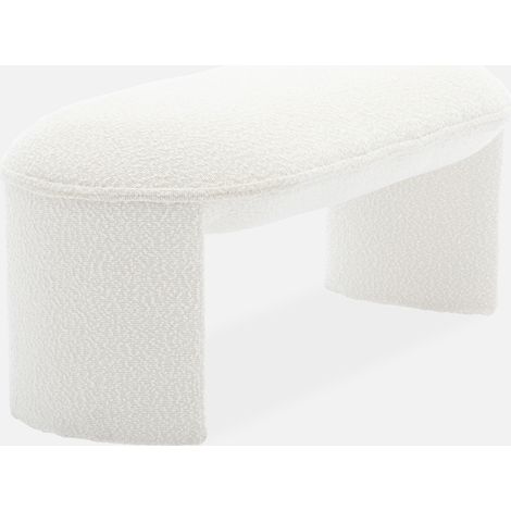 Banco pie de cama estilo borreguito