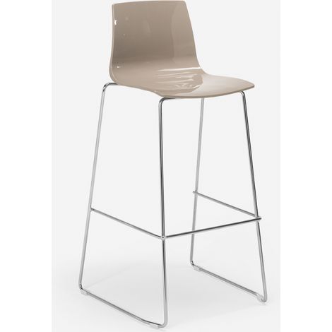 Sgabello Grand Soleil bar cucina 74cm design Imola Slitta - Beige