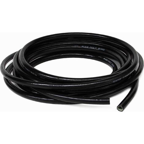 Tuyau d'arrosage souple en PVC noir Ø8x14 – Résistant aux produits chimiques – Pression de service 20 bar – Pour pulvérisation agricole