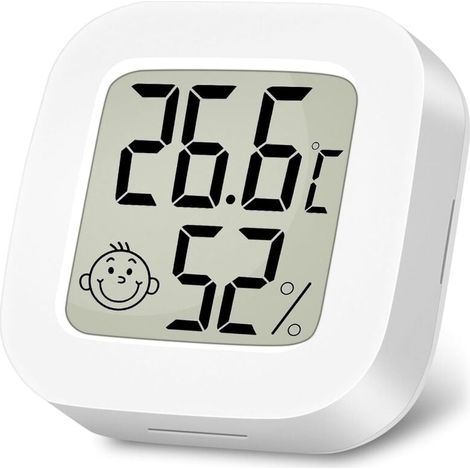 UlisemThermomètre Hygromètre Intérieur Digital à Haute Précision, Moniteur de Température et Humidimètre (1/4)