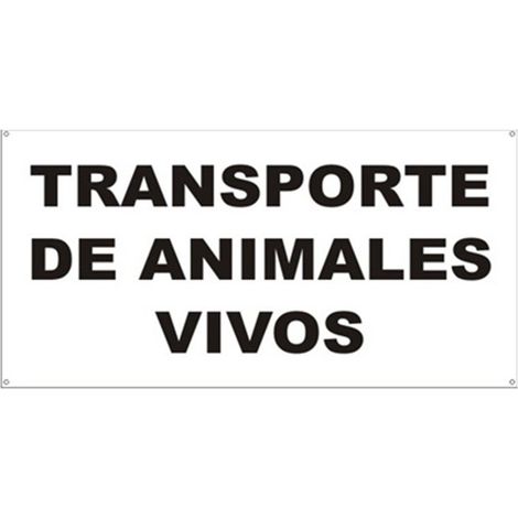 Cartello trasporto animali vivi PVC 300x400mm rd21065