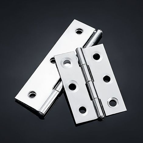 Hochwertige, polierte Edelstahlscharniere für Schränke, Türen und Möbel verdeckte Metallscharniere für den privaten und gewerblichen Einsatz (1/3)
