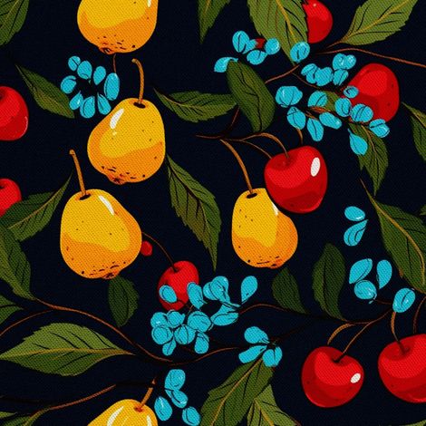 Tela decorativa para exteriores Oxford - Motivo frutal  DX6264 (1/5)