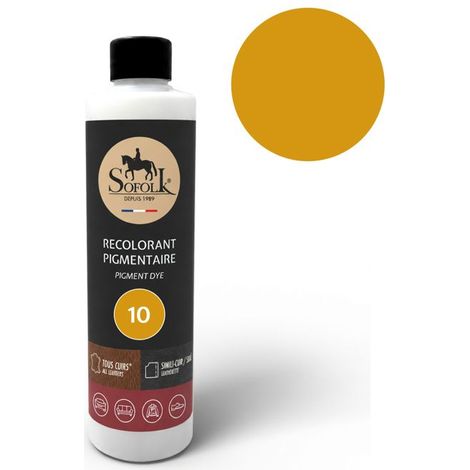Peinture Cuir/Simili-Cuir (125ml, 10-CARAMEL) - SOFOLK - Entretien pour Siège et Volant de Voiture, Canapé, Chaussure (1/5)