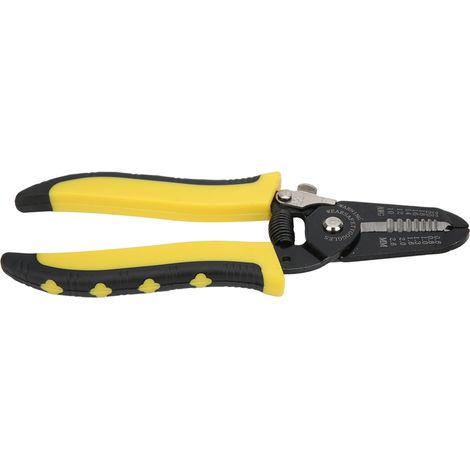 Dénudeur de câble multifonction HS‑1041C, pince à sertir manuelle, outil de dénudage de fil électrique, coupe-fil et sertisseuse de cosse, pour électricien, usage professionnel (1/5)