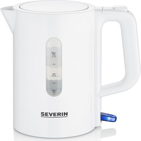 Hervidor inalámbrico 0,5l 1100w, blanco - WK3462 - severin - (1/4)