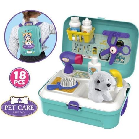 Jouets vétérinaires - - Boîte de rangement - 16 pièces - Filles 3-5 ans - Stimule l'imagination (1/5)