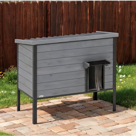 Maison pour chat en tannenholz Kunststoff 85 x 55 x 70 cm (1/5)