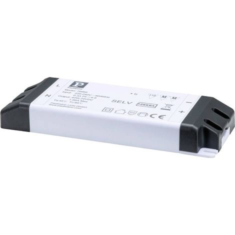 Paulmann 79969 Power Supply 24V DC 40VA IP20 Generatore di tensione costante LED 40 W (max) 1.66 A 24 V 230 V (L x A x