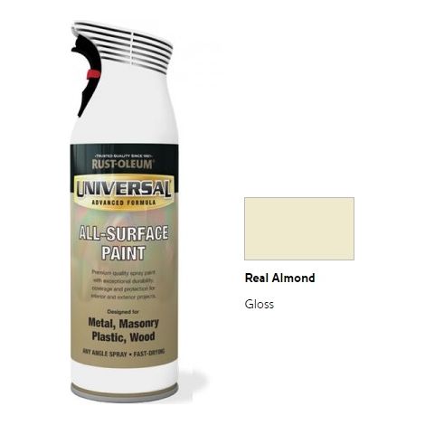 Rust-Oleum Universal All Surface Spray Paint - Gloss - Real Almond - 400ml
