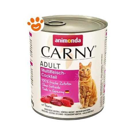 Animonda Cat Carny Adult Multicocktail di Carne  - Animonda Cat Carny Adult Multicocktail di Carne - Lattina Da 800 Gr