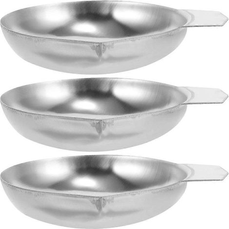Lot de 3 plateaux de pesée en acier inoxydable avec motif diamant, compatibles avec les balances de rechargement numériques, les balances de bijoutier et les balances de laboratoire. Idéaux pour mesur (1/5)