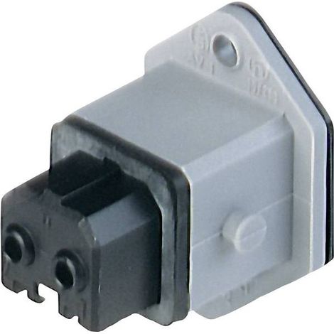 Hirschmann 930647106-1 Connettore di alimentazione STAKEI Presa verticale Tot poli: 2 + PE 16 A Grigio 1 pz.