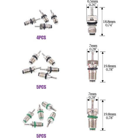 S-giant Kit de 102 Pièces pour Valves de Climatiseur – Inclus Valves R12 et R134A, Tiges de Valve pour Pneus, Outil de Démontage – Compatible avec la Majorité des Véhicules (1/3)