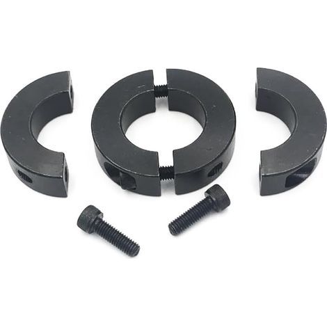 Bague de retenue à double fente, acier noir, 40 mm, design interchangeable (40 mm)