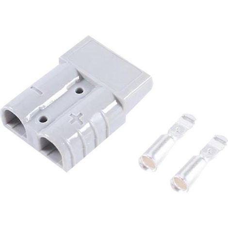 Lot de 10 connecteurs Anderson 50A 600V 6AWG plaqués argent (1/5)