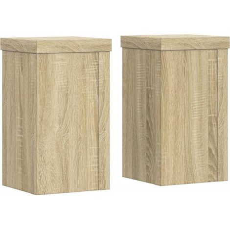 Maison Exclusive - Pflanzenständer 2 Stk. Sonoma-Eiche 10x10x18 c