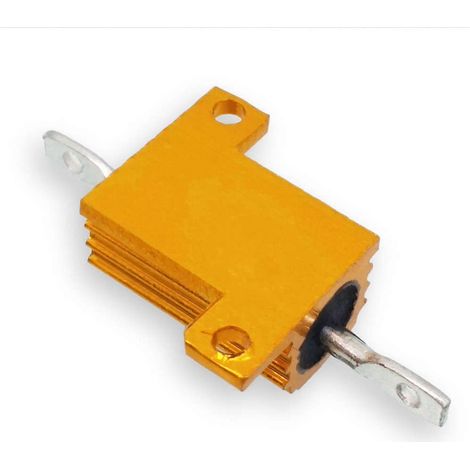 résistances bobinées à boîtier aluminium haute puissance de 10 ohms (10R) et de 10 watts (1/5)
