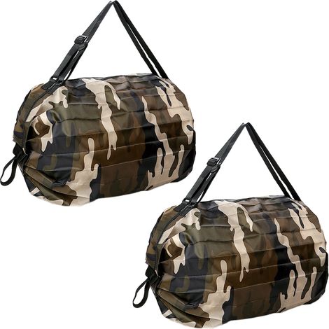 Sac Cabas - Grande Capacité Avec Fermeture Éclair - En Polyester Durable - Pliable Et Léger - Pour Courses Et Voyage - 1 Pièce (1/5)