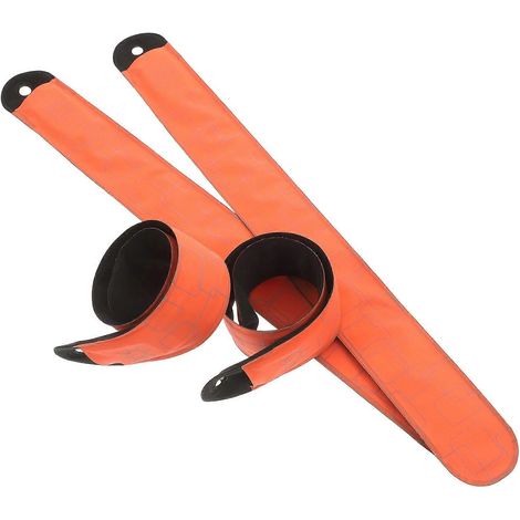 Lot de 12 bandes réfléchissantes LED pour les jambes, idéales pour le cyclisme en extérieur et la course nocturne. Matière : tissu. (1/5)
