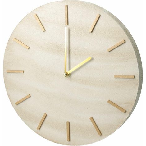 Orologio da parete rotondo con effetto marmo, 31 cm