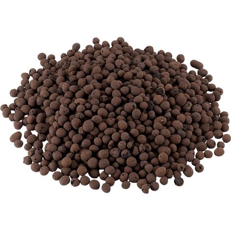 Galets d'argile de 10 L pour plantes, médium de culture en argile expansée multifonction pour drainage, jardins, hydroponie, toits verts, terrariums et orchidées (1/5)