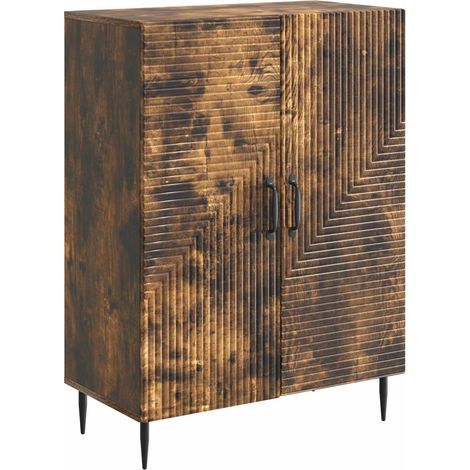 Sideboard Smoked Oak 66 x 34.5 x 89.5 cm Engineered Wood vidaXL