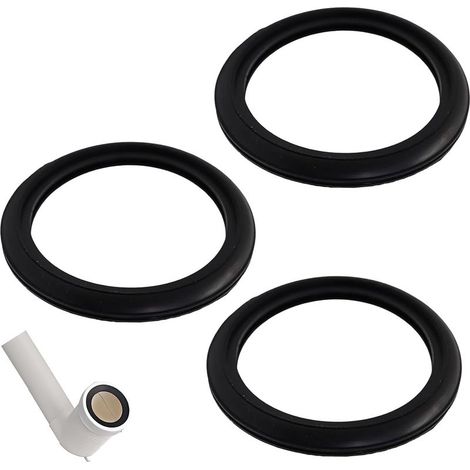 3 Joints de Tuyau de Chasse pour Réservoirs G-eberit, Joint D'éVacuation WC (Ø 55/42 mm), Pièce de Rechange 362.771.001, Réservoir de Chasse Encastré Joint DN40/45 mm (Noir) (1/5)