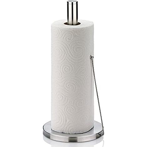 Portarotolo di carta assorbente Kela Rollo, acciaio spazzolato, diametro 15 cm (1/4)