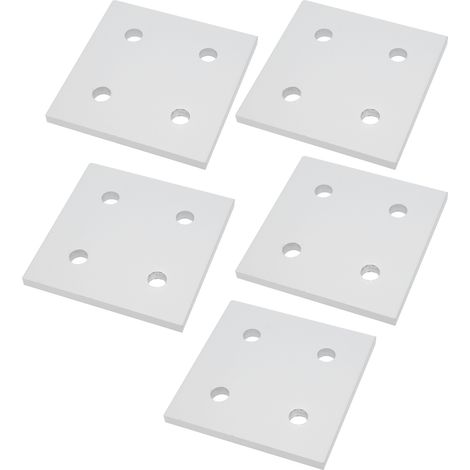 5 Stück 4-Loch Vertikale Verbindungsplatte für Aluminium-Extrusionsprofile 8080 (1/5)