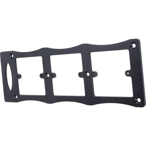Gabarit de découpe pour boîtier d'encastrement de prise, outil de découpe pour fiches électriques, en acier au carbone type 86 avec oreillettes (1/5)