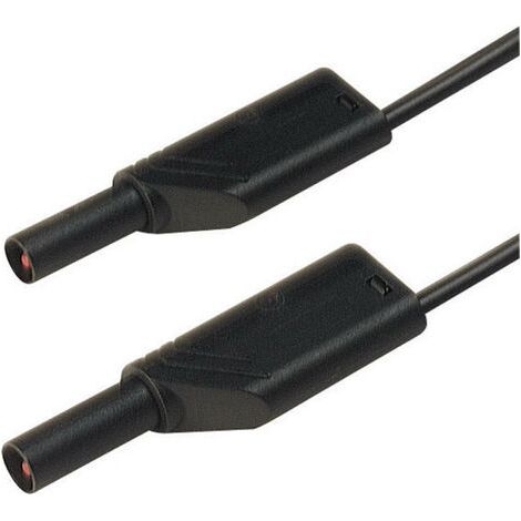 Hirschmann Test & Measurement MLS WS 50/2,5 sw Sicherheits-Messleitung Lamellenstecker 4 mm Lamellen (1/4)