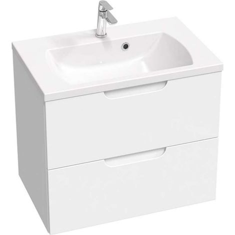 Ravak Classic II - Mobiletto sottolavabo, 69x45x58 cm, 2 cassetti, bianco lucido X000001478 (1/5)
