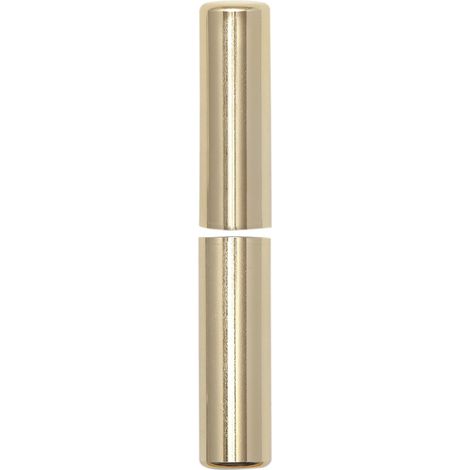 Zierhülse aus Aluminium Aufsteckhülse vermiessingt für Einbohrbänder Band ø 15mm, Bandhöhe 92mm, oben + unten